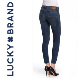 LUCKY BRAND 26 Charlie Skinny Dark Wash Ankle Jeans Size 26